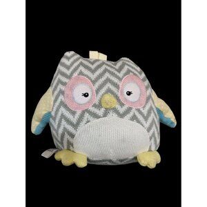 Woodland Owl‎ Plush Stuffed Animal Knit Grey by Baby Aspen 10"